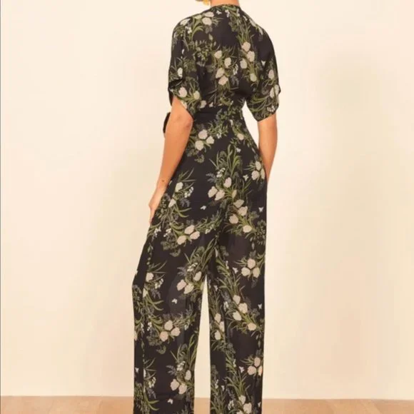 Reformation Lemongrass Jumpsuit Anastasia Size 6 - Picture 2 of 11